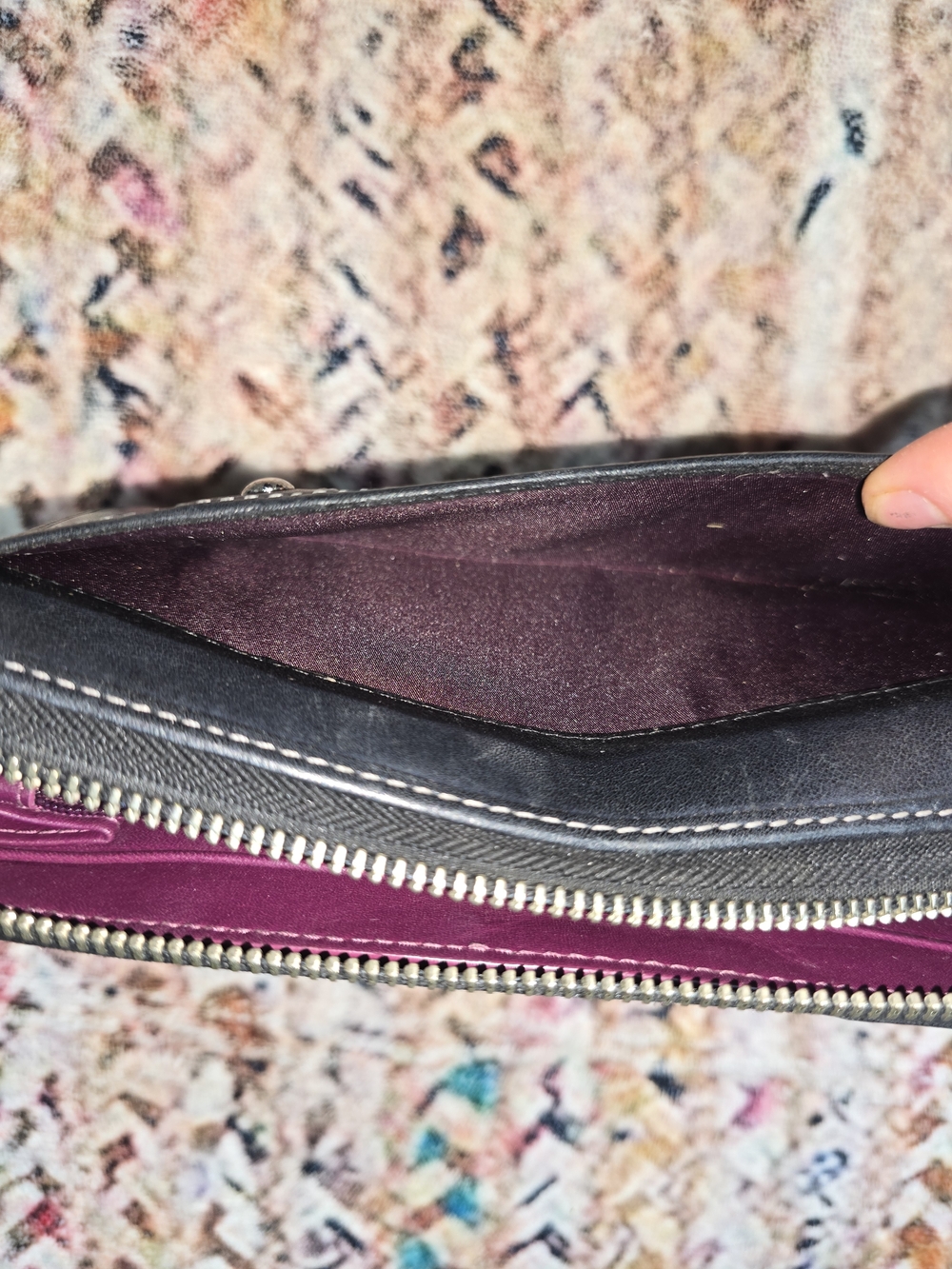 Coach Black Soho Zoe Leather Zip Wallet with Buckle Detail - Picture 5 of 6